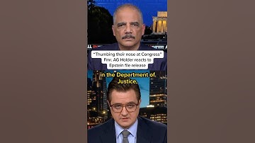 “Thumbing their nose at Congress” Fmr. AG Holder reacts to Epstein file release