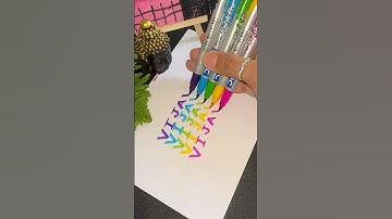 Name Glow Up 🌈 Try Ur’s👇#art #nameart #name #handwriting #trending #shorts #ytshorts #satisfying
