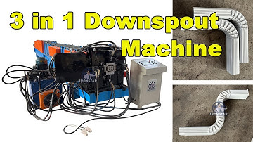 3 in 1 water downpipe roll forming machine in America | Square downspout roll forming machine