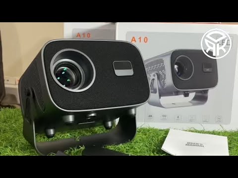 Портативный смарт-проектор A10 4K на Android 13 с Wi-Fi 2.4G/5G Bluetooth 5.0 с вращением на 360° и подставкой, видео 1