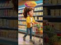 Lily &amp; Tom’s Supermarket Spree | Learn English A2 #everyday #english #esl #learn