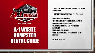 Understanding the Dumpster Rental Process