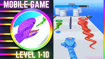 Snake Run Race gameplay walkthrough level 1