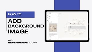 HOW TO | Add Background Image to Your Quiz | RevenueHunt App