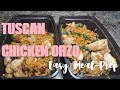 Easy Tuscan Chicken Orzo – Meal Prep in Minutes!