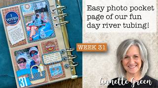 Easy Photo Pocket Page of our Fun Day River Tubing!