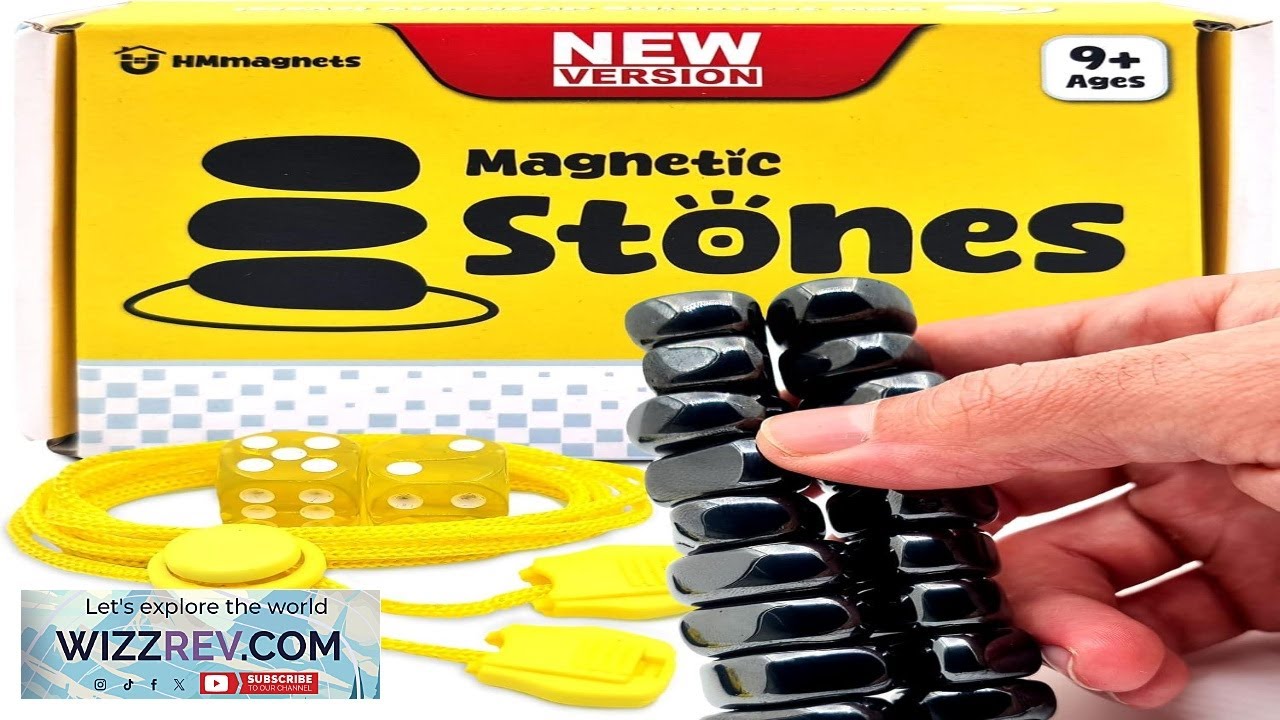 Upgraded (Multi Level) Magnet Chess Game with String & Stones Clear