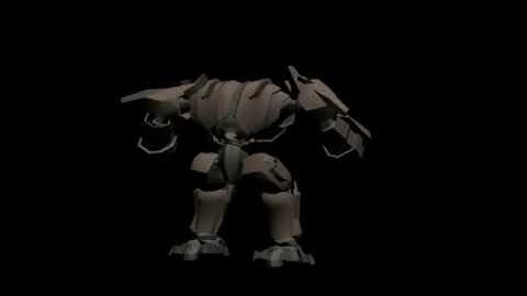 MechGod Assault Robot Animation