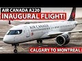 Air Canada Airbus A220-300 INAUGURAL FLIGHT! Calgary to Montreal