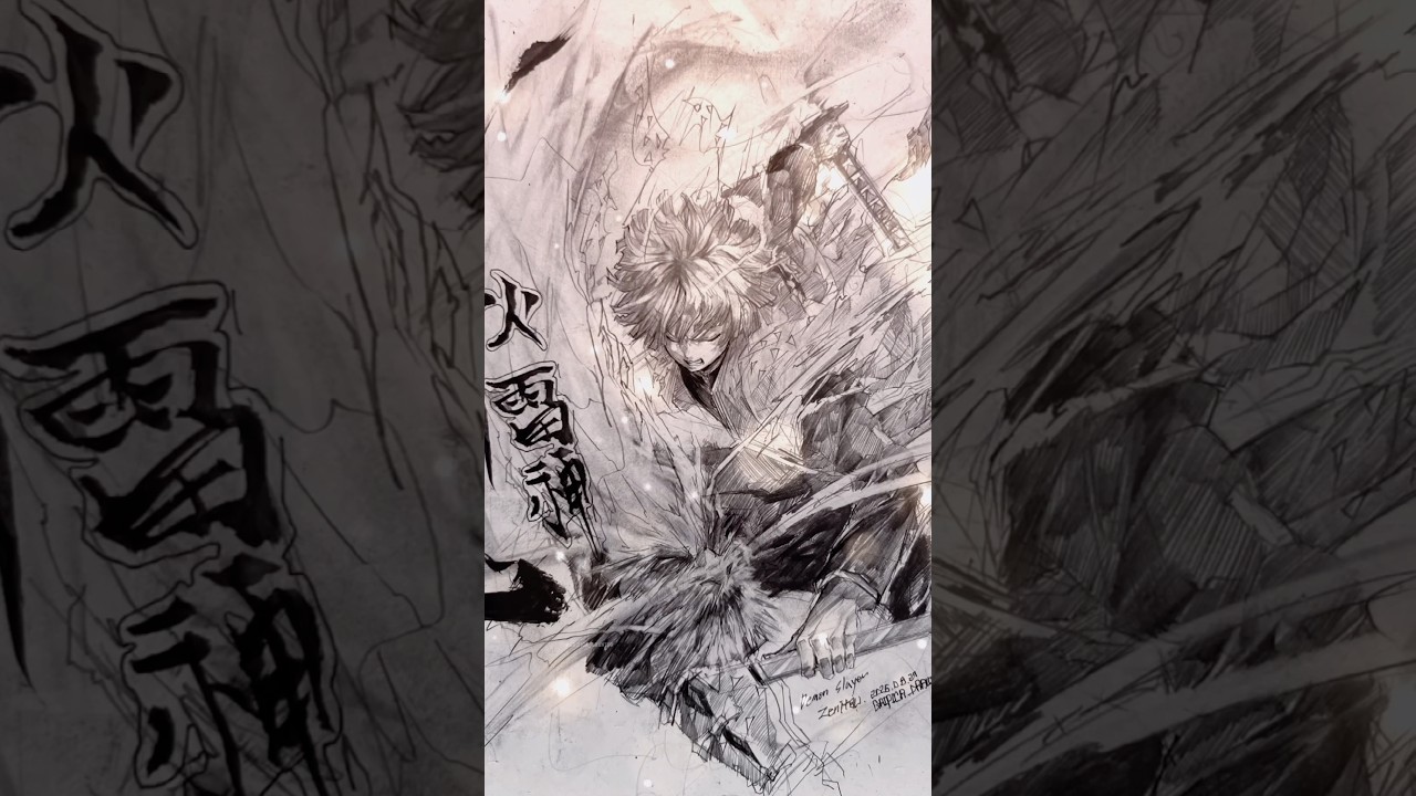 Zenitsu Unleashes God of Flaming Thunder in the Infinite Castle | Demon Slayer Reimagined Drawing