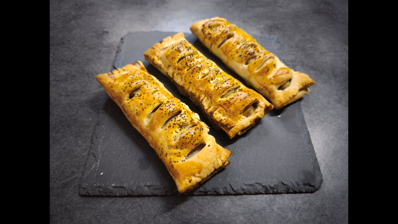 feuilleté boudin blanc champignons - YouTube