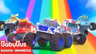 Lima Mobil Monster | Lagu Mobil Monster | Lagu Anak | Lagu Kendaraan Anak | BabyBus Bahasa Indonesia