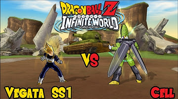 [Requested] Vegeta SS1 Vs. Cell (Super Perfect) (CPU Vs CPU) DBZ - INFINITE WORLD          