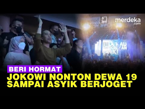 Jokowi-Iriana Nonton Dewa 19 di Medan, Berjoget Lagu 'Separuh Napas' Depan Ahmad Dhani
