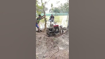 power tiller accident ni deep mud video