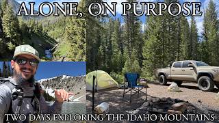 "ALONE, ON PURPOSE" inspired by Patrick Taylor | SOLO Hiking and Camping in the Idaho mountains
