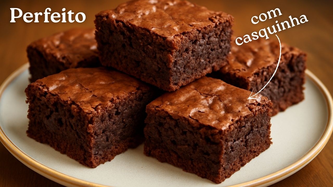 Receita de BROWNIE PERFEITO em 10 Minutos!