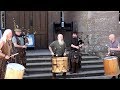 Meet Clanadonia, Scottish tribal band used in Outlander, at Scone Palace, Scotland, May 2018