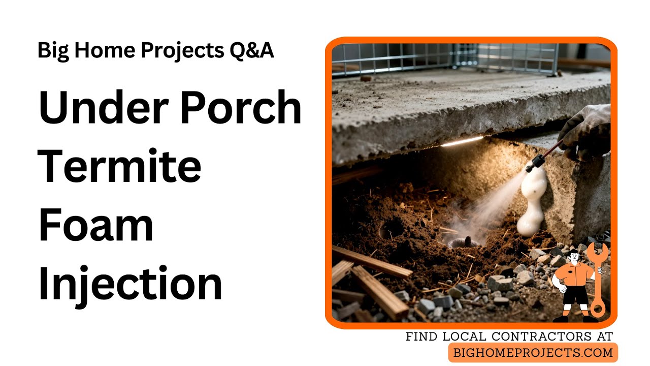 Termicite Injection Under-Porch Termite Injection And Foam Voids Treatment - YouTube