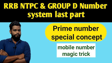 Number System in Tamil for RRB NTPC and Group D with previous year questions | Prime number based