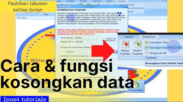 PROGRAM KASIR IPOS 4: ✅cara melakukan kosongkan data dengan benar di ipos 4 @iwa88grocery channel
