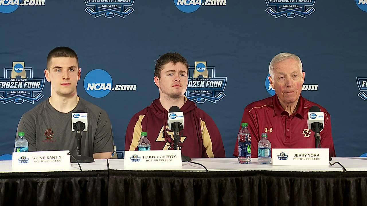 Frozen Four Boston College Press Conference YouTube