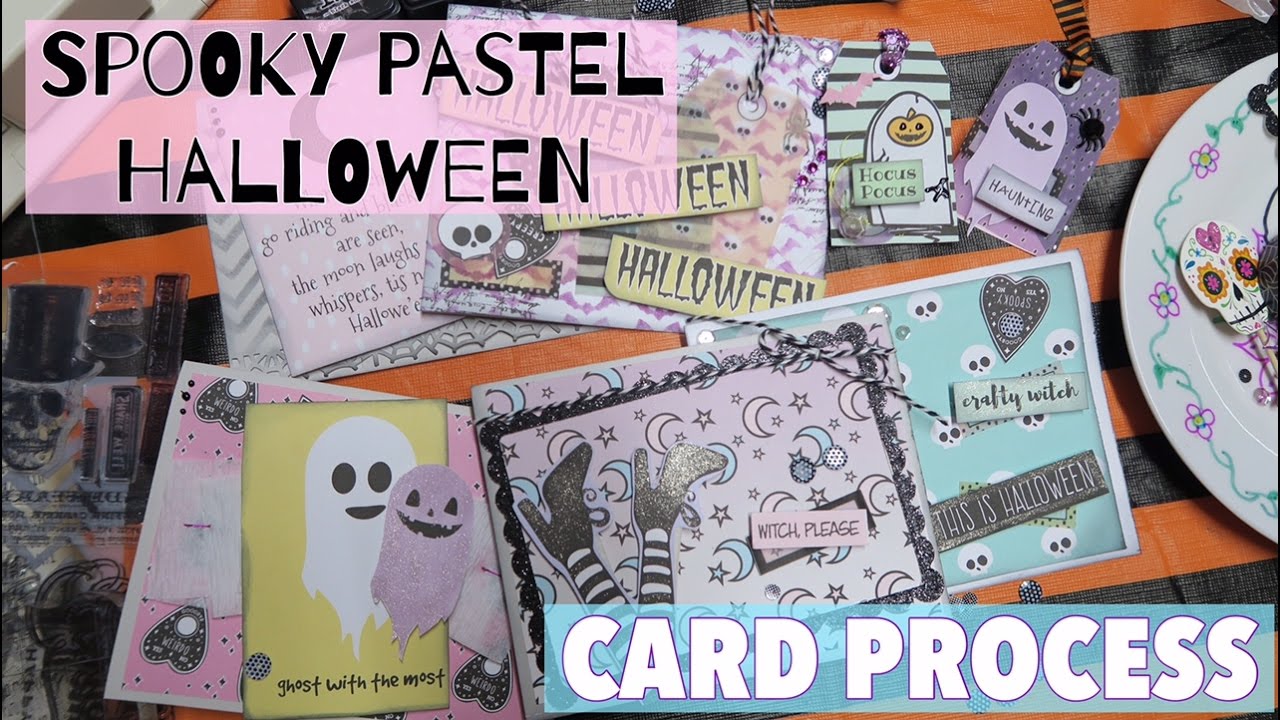 HALLOWEEN CARDS FT. SPOOKY PASTEL HALLOWEEN BY PAPERCAKES (SERENA BEE CREATIVE)| I'm A Cool Mom