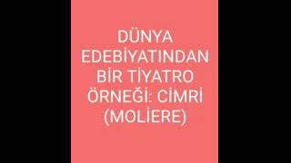 10. Sınıf Türk Dili Ve Edebiyatı -Dünya Edebiyatından Bir Tiyatro Örneğimoliere Cimri-