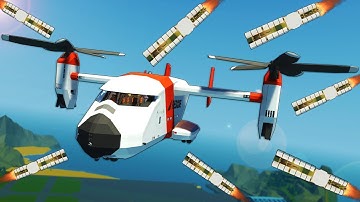 My Friend Used a Missile Launcher to Blow Up My VTOL! (Stormworks Multiplayer)