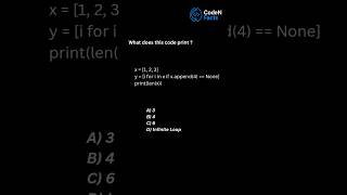Python Trick Question List Comprehension Side Effect ! #shorts #ytshorts #coding #ai #python #yt