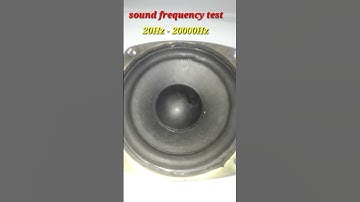 Thumbnail of sound frequency test || 20Hz - 20000Hz || #shorts #youtubeshort #shortvideo #viralvideo #trending