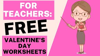 FOR TEACHERS: FREE Valentine's Day Math Worksheets #valentinesday #teachershelpteachers #teachers