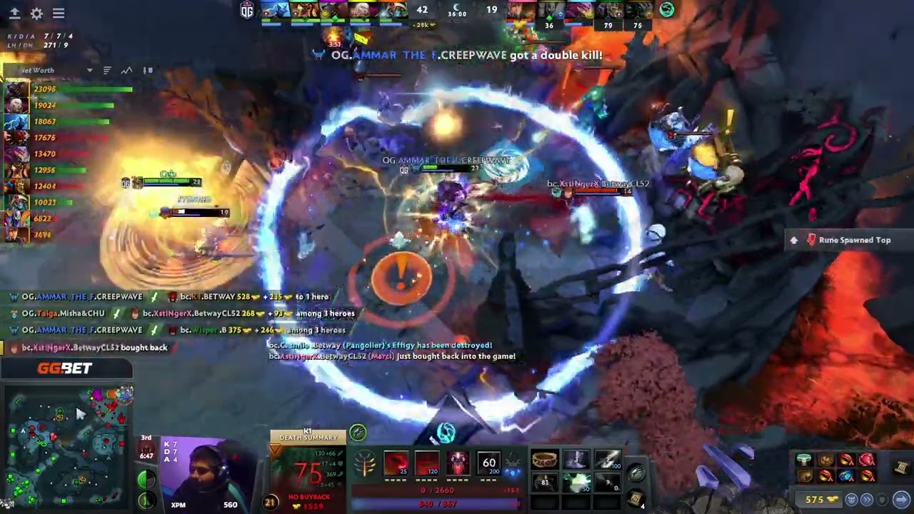 Ammar Fountain Farming OG Vs Beastcoast - Dota 2