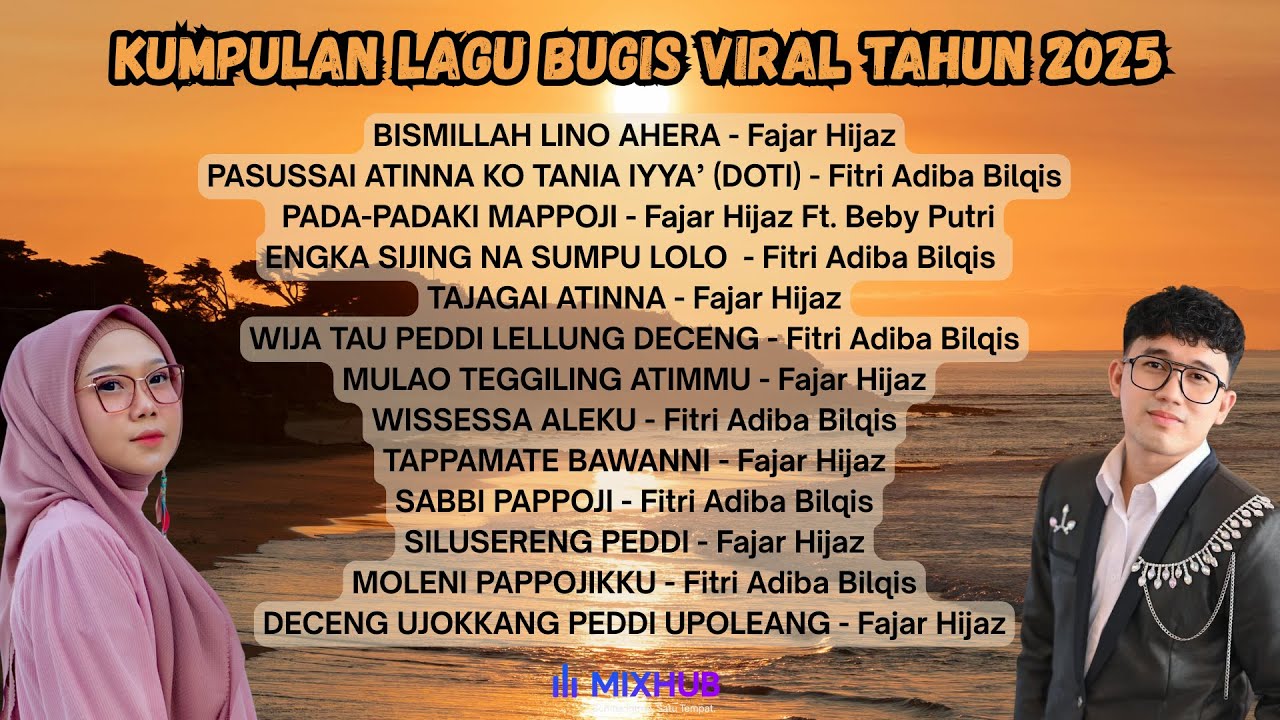 Kumpulan Lagu Bugis Viral 2025 | Fajar Hijaz \u0026 Fitri Adiba Bilqis – Terbaru dan Enak Didengar