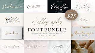 Calligraphy Font Bundle Font Free Download