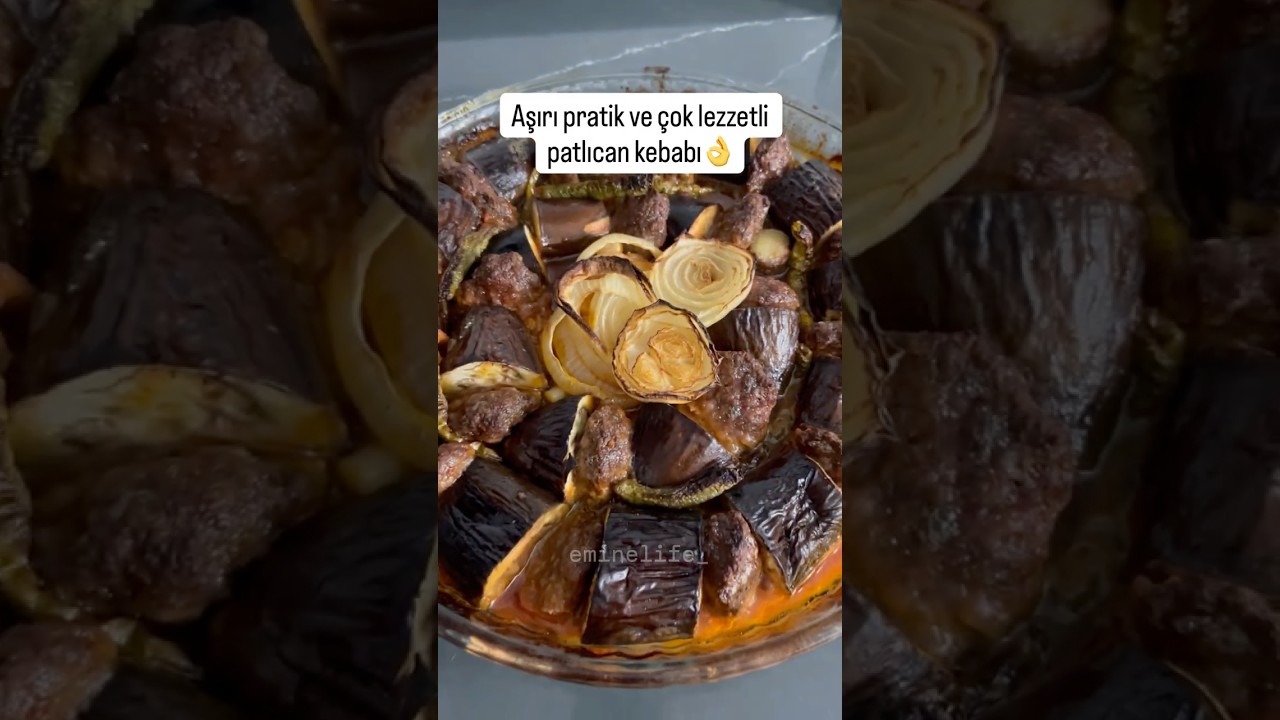 Patlıcan kebabı tarifi #keşfetteyiz #pratiktarifler #patlıcanlıtarifler