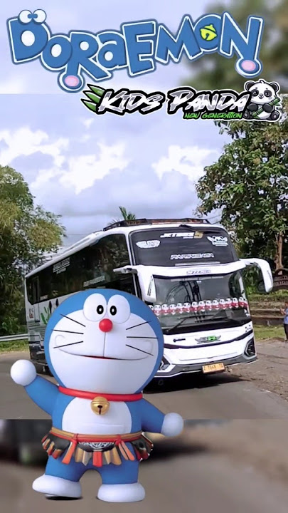 Funny Doraemon Dance × Kids Panda Telolet Sound! #Doraemon #Telolet #KidsPanda #BusHorn #ViralShorts