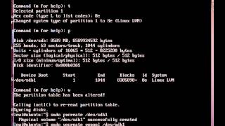 LVM creation expansion
