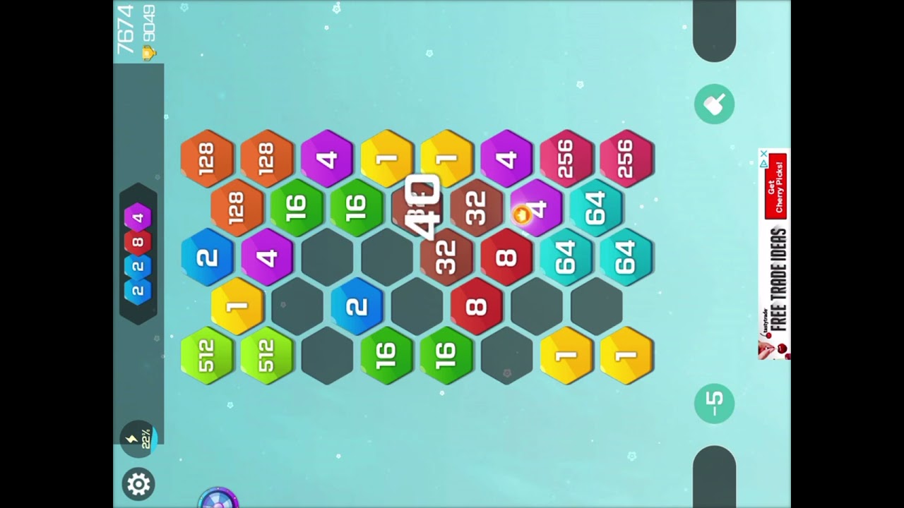 2048 Hexa Connect gameplay on classic mode episode 1