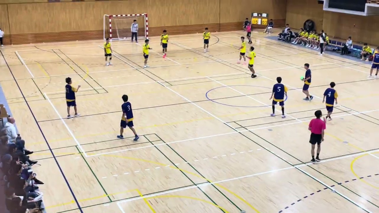 東京都高校ハンドボール秋季大会　関東第一vs都府中　前半