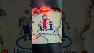 Painting Magical Mothers Day Card 🪄😱#shorts