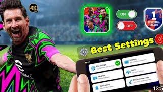 100% Best Play Settings in eFootball 2026 Mobile Ultimate eFootball 2026 Mobile Settings