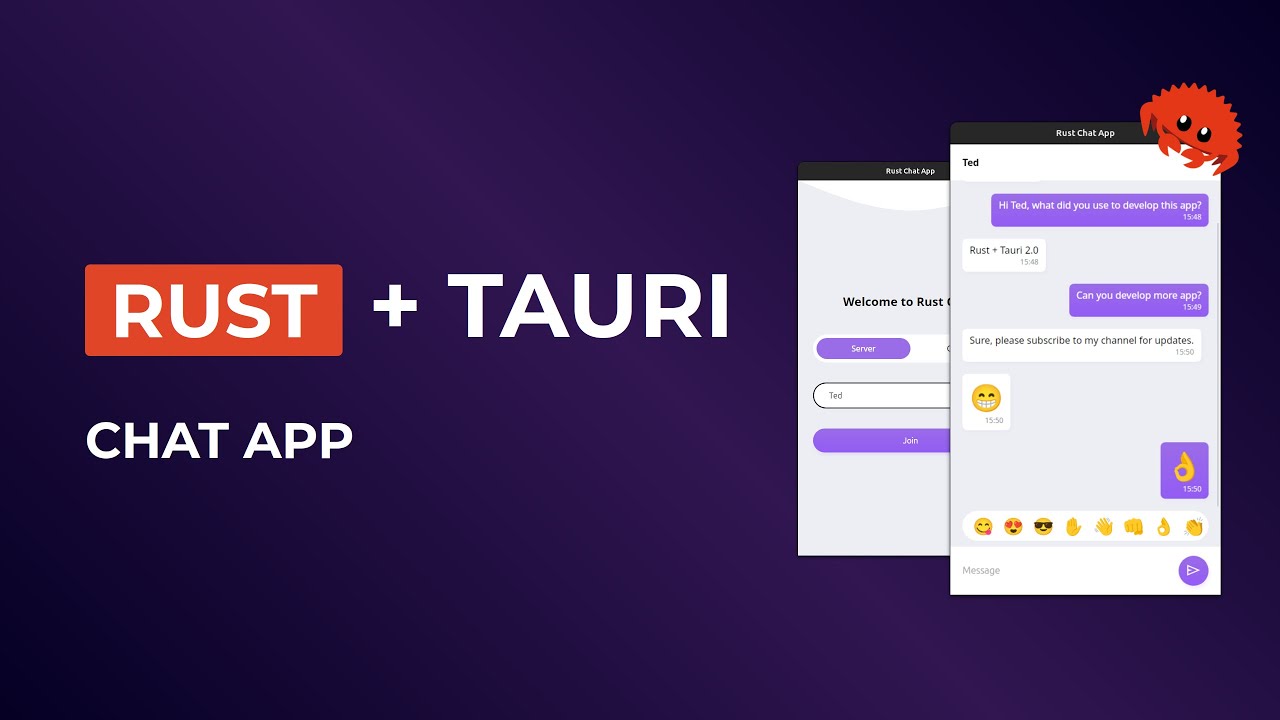 Develop A Simple Chat App With Rust And Tauri - YouTube