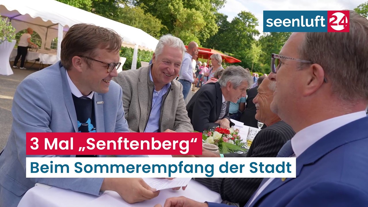 Senftenberg, Senftenberg und Žamberk - Beim Sommerempfang der Stadt im Parkhotel