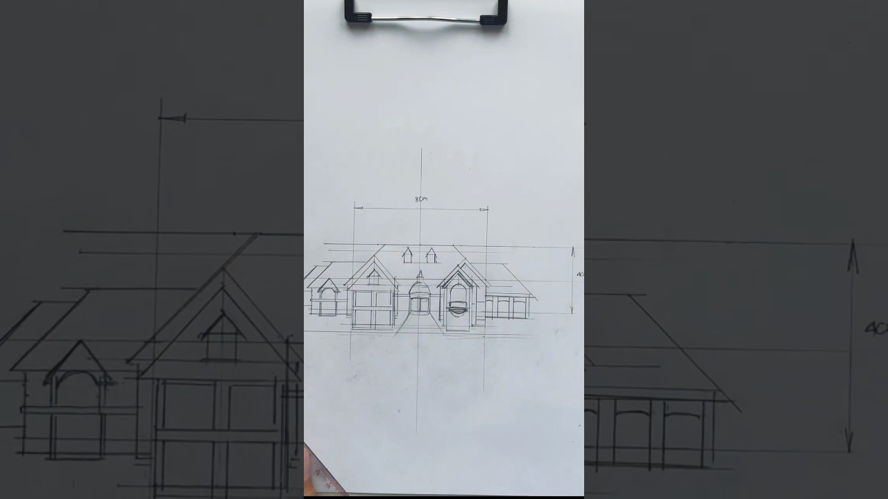 Simple and Easy to Drawing a house