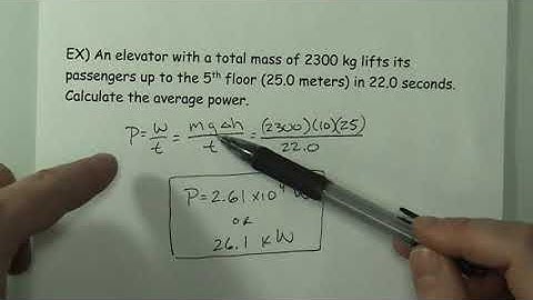 Energy Part 4 - Power and Efficiency