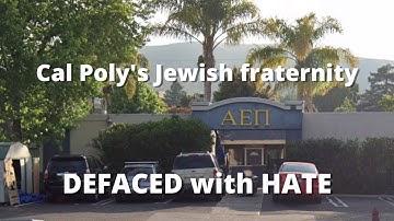 Jewish fraternity house at Cal Poly San Luis Obispo defaced with hate speech and symbols