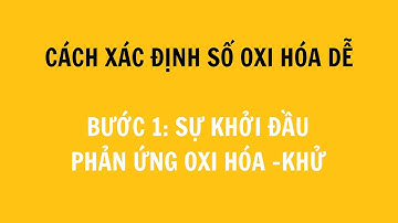 XÁC ĐỊNH SỐ OXI HÓA KHÔNG KHÓ KHI XEM XONG CILP