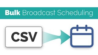 Bulk Broadcast Scheduling