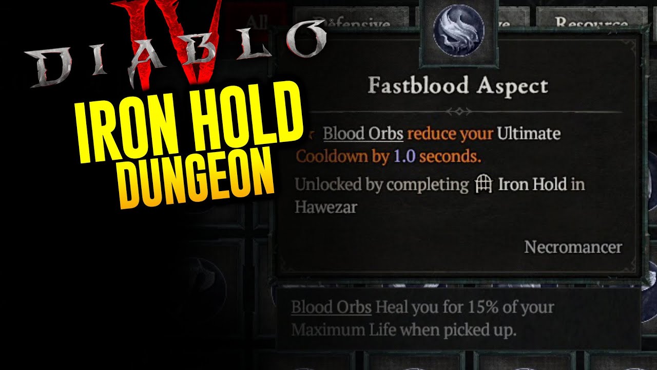 Iron Hold Diablo 4 Dungeon YouTube